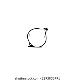 onion doodle vector illustration concept