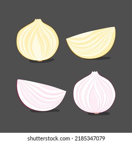onion drawing art sketch set