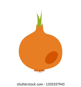 onion flat icon.You can be used onion icon for several purposes like: websites, UI, UX, print templates, presentation templates, promotional materials, web and mobile phone apps