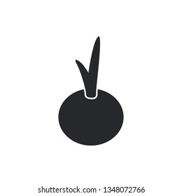onion flat vector icon