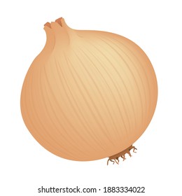 Zwiebelfrucht Emoji Vector Design. Ernährung Gemüsemarkt Illustration Landwirtschaft Frisches Agrarprodukt. 