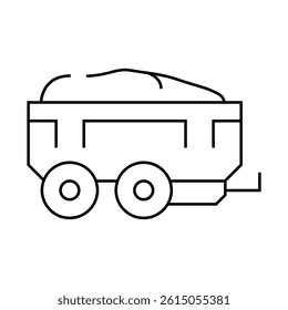 onion food trailer line icon vector. onion food trailer sign. isolated contour symbol black illustration