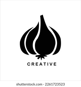 onion fresh vector logo design icon