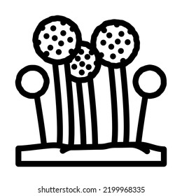 onion giant line icon vector. onion giant sign. isolated contour symbol black illustration