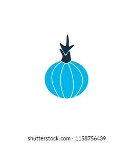 Onion icon colored symbol. Premium quality isolated garlic element in trendy style.