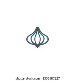 Onion icon design. Gastronomy icon vector illustration design