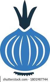 Onion icon design, vector graphics