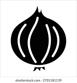 Elemento de icono de cebolla para el diseño