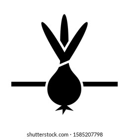 onion icon isolated sign symbol vector illustration - high quality black style vector icons
