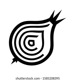 onion icon isolated sign symbol vector illustration - high quality black style vector icons
