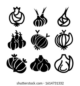onion icon isolated sign symbol vector illustration - Collection of high quality black style vector icons
