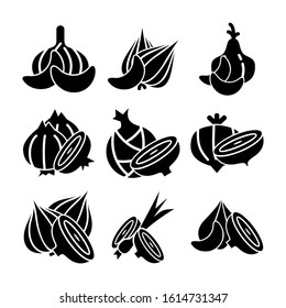 onion icon isolated sign symbol vector illustration - Collection of high quality black style vector icons

