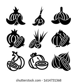 onion icon isolated sign symbol vector illustration - Collection of high quality black style vector icons
