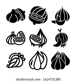 onion icon isolated sign symbol vector illustration - Collection of high quality black style vector icons
