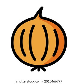 Onion icon isolated vector illustration. High quality flat style onion on white background