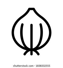 Onion icon or logo isolated sign symbol vector illustration - high quality black style vector icons
