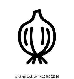Onion icon or logo isolated sign symbol vector illustration - high quality black style vector icons
