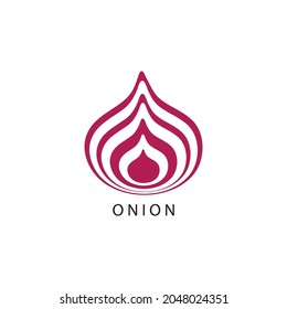 Onion Icon Logo Vector Design