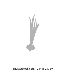 onion icon on a white background, vector illustration