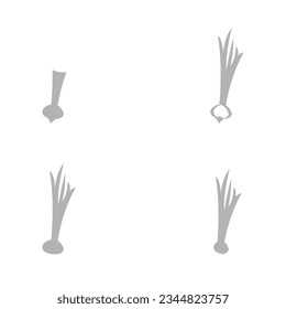 onion icon on a white background, vector illustration