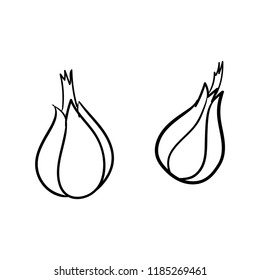 onion icon outline