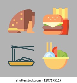 onion icon set. vector set about salad, fast food, toad and noodles icons set.