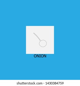 onion icon sign signifier vector