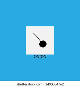 onion icon sign signifier vector