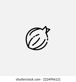 Onion icon sign vector,Symbol, logo illustration for web and mobile