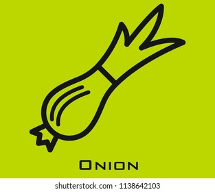 Onion icon signs