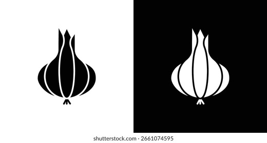 Colección de símbolo de icono de cebolla. Vector plano ilustración de stock.