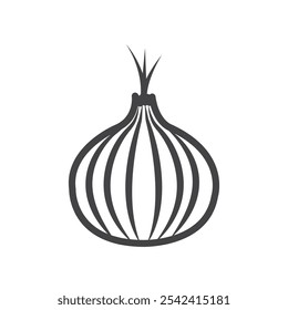 Onion icon Symbol mark in filled style