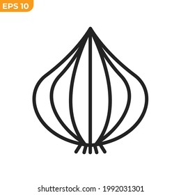 onion icon symbol template for graphic and web design collection logo vector illustration