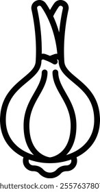 Onion Icon. Thin Line Onion Icon