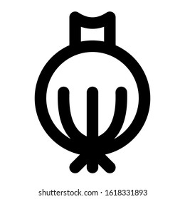 Onion icon using line style vector design