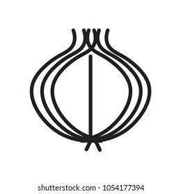 onion icon vector