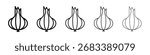 Onion icon Vector Art Illustration