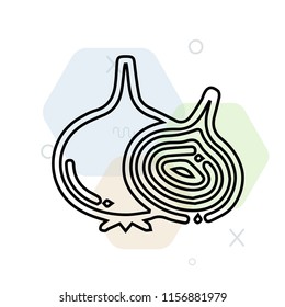 Onion icon vector can be used as png, Onion