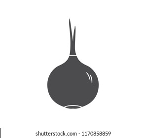 Onion icon.  vector green onion. 