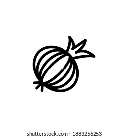 Onion icon in vector. Logotype