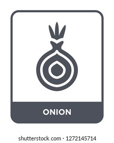 onion icon vector on white background, onion trendy filled icons from Fruits and vegetables collection, onion simple element illustration