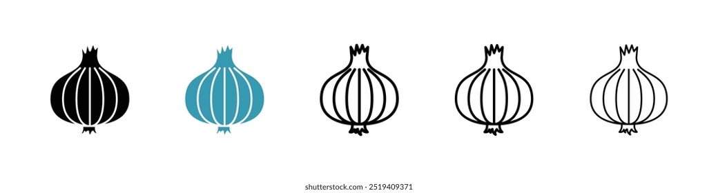 Onion icon vector icon set. EPS 10