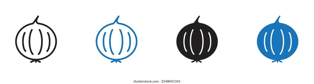Conjunto de Vectores de icono de cebolla