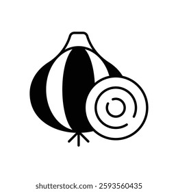 Onion icon vector stock illustration