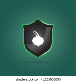 onion icon. vegetable sign