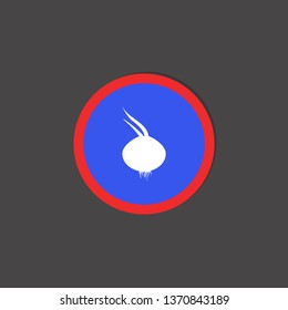 onion icon. vegetable sign