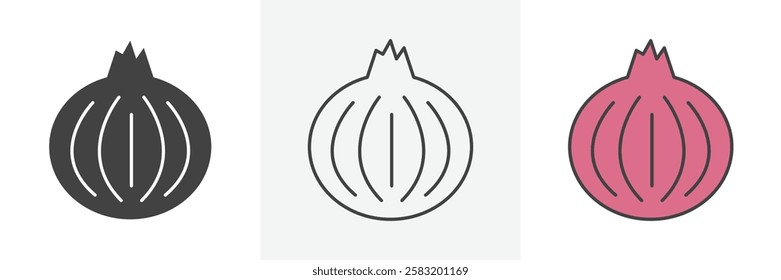 Onion icons pack for website designs