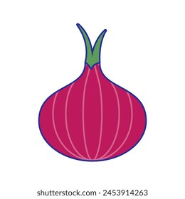 Onion Illustration perfect to complement a cooking theme design