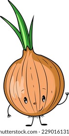 onion isolated on white background