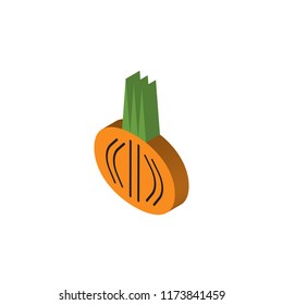 Onion isometric left top view 3D icon